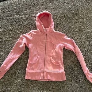 Pink Lululemon scuba, full zip hoodie